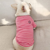 Puppy Owner Smiley Face Leisure Striped Sweatshirt