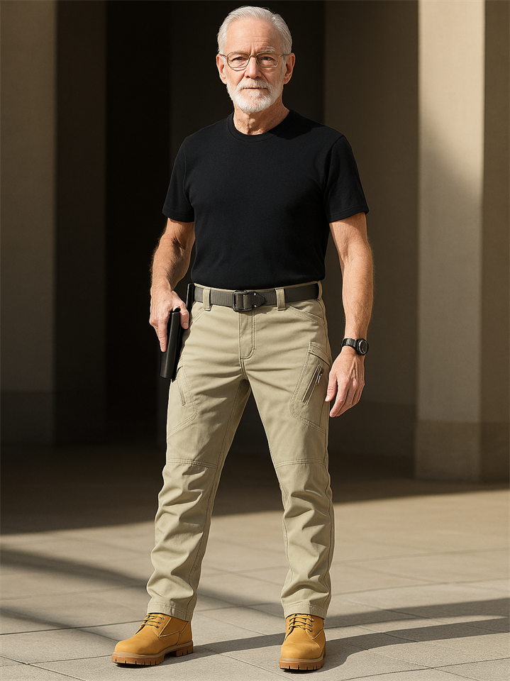 Men's Comfort Stretchy Multi-Pocket Outdoor Waterproof IX7 Tactical Pants