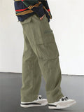 Men's High Street Vintage Loose Fit Multi-Pocket Cargo Trousers