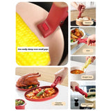 Anti-slip Anti-scald Kitchen Silicone Bowl Holder Clips