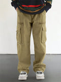 Men's High Street Vintage Loose Fit Multi-Pocket Cargo Trousers