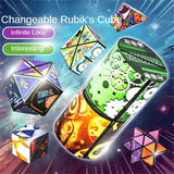 Rubik's Cube Children's Puzzle Decompression Toys Transferable Magic Cubes