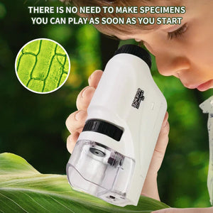 60X-120X Handheld Electron Microscope Biological Science Experiment Toys for Children