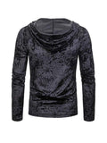 Casual Loose Solid Color Long Sleeve Hooded T-Shirts