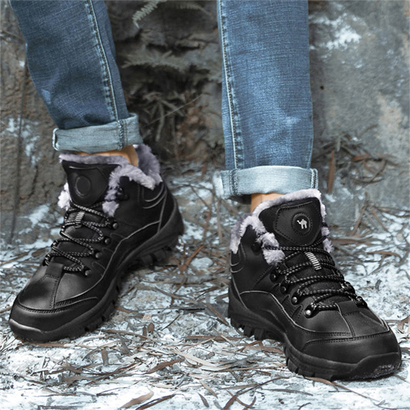 Men's Winter Plus Size Thickened Super Warm Sport Shoes for Hiking