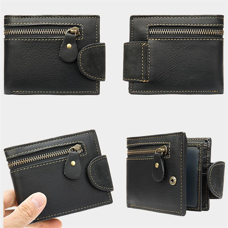 Men's Retro Casual Leather Bifold Wallet