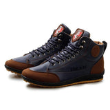Men's Vintage Sporty Lace-up Leather Ankle Boots