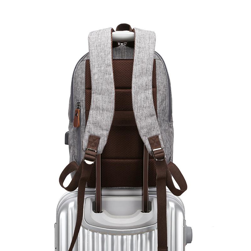 Men’s Outdoor Casual Multifunction Waterproof Backpack With USB Charging Port