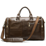 Large Capacity Durable Travelling Leather Duffel Bags For Men
