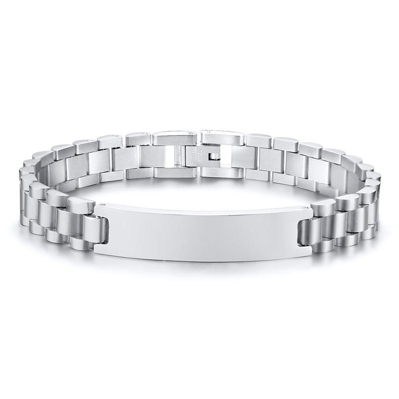 Men’s Stainless Steel High Polished Bracelet Wristband