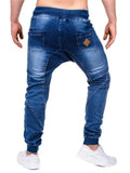 Men's Casual Elastic Cuff Drawstring Jeans