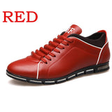 Casual Fancy Laced Leather Shoes For Men
