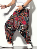 Classic Fashion Baggy Print Harem Pants