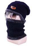 Winter Outdoor Ski Windproof Warm Knit Beanie Scarf Set
