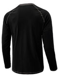 Men's Round Neck Long Sleeved T-shirts for Autumn