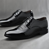 Men's Classic Lace Up Wingtip Oxfords Dress Shoes for Party