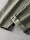 Elastic Band Fitness Cotton Solid Color Pants