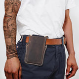 Men's Vintage Casual Leather Phone Bag