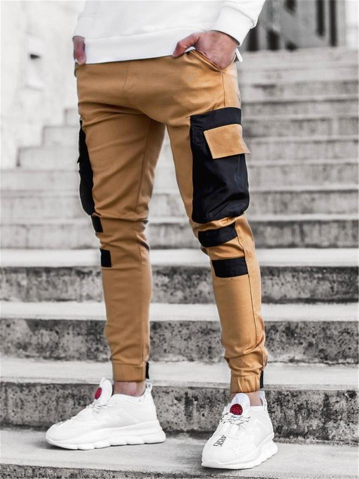 Men's Fashion Patchwork Casual Joggers Pants