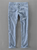 Linen Casual Solid Color Pants For Men