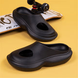 Mens Comfy Solid Color Perdonality Street Board Hipster Sandals