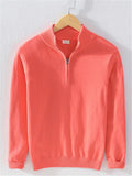 Men's Casual Stand Collar Pullover Sweater