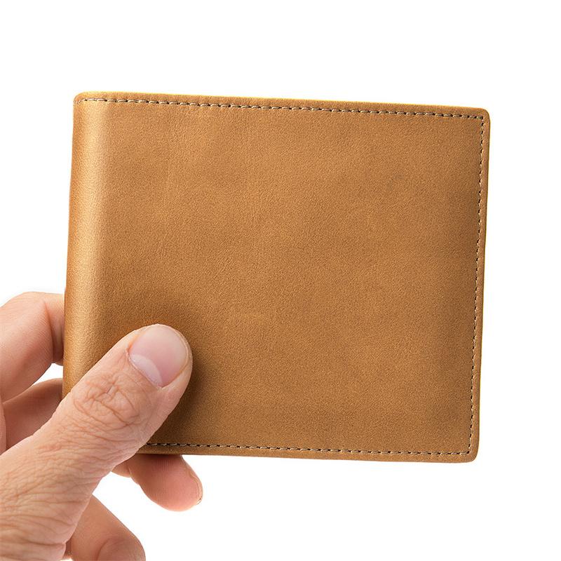 Simple Style Leather Wallet Men's Coin Purse