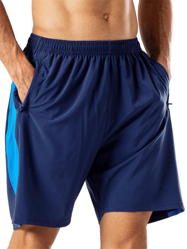 Men's Summer Casual Mid-Waist Drawstring Contrasting Shorts