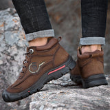 Wear-Resistant Flat Sole Walking Shoes For Men