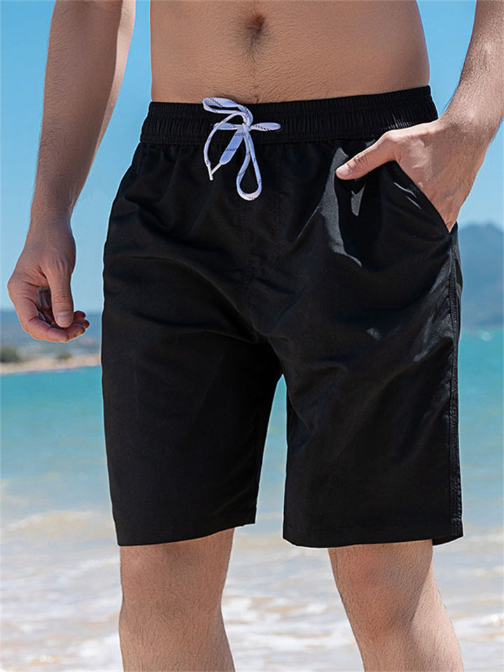 Men's Sports Surfing Quick Dry Large Size Drawstring Loose Shorts