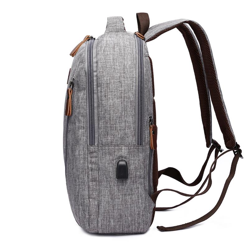 Men’s Outdoor Casual Multifunction Waterproof Backpack With USB Charging Port