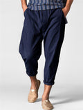 Mens Fashion Casual Plain Solid Color Pants