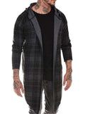 Casual Windproof Plaid Patter Long Sleeve Coats