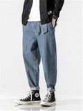 Stylish Oversized Stripe Denim Pants