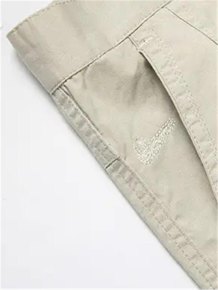 Mens Casual Business Cotton Pocket Shorts