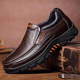 Mens Breathable Leather Casual Business Ankle Shoes