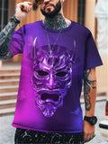 3D Ghost Face Printed Men's T-Shirt