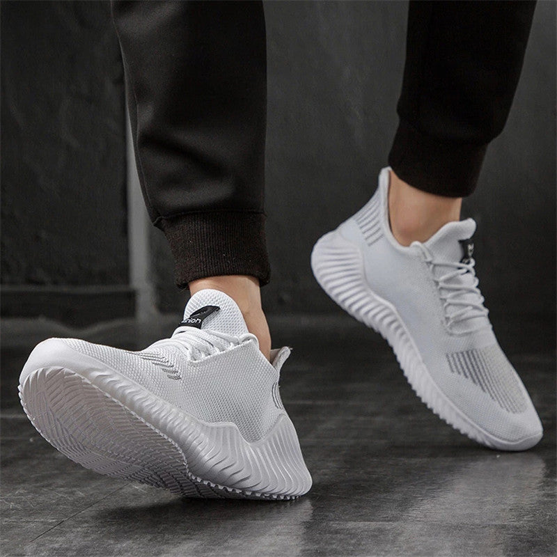 New Men's Casual Sporty Fashion Breathable Solid Color Sneakers