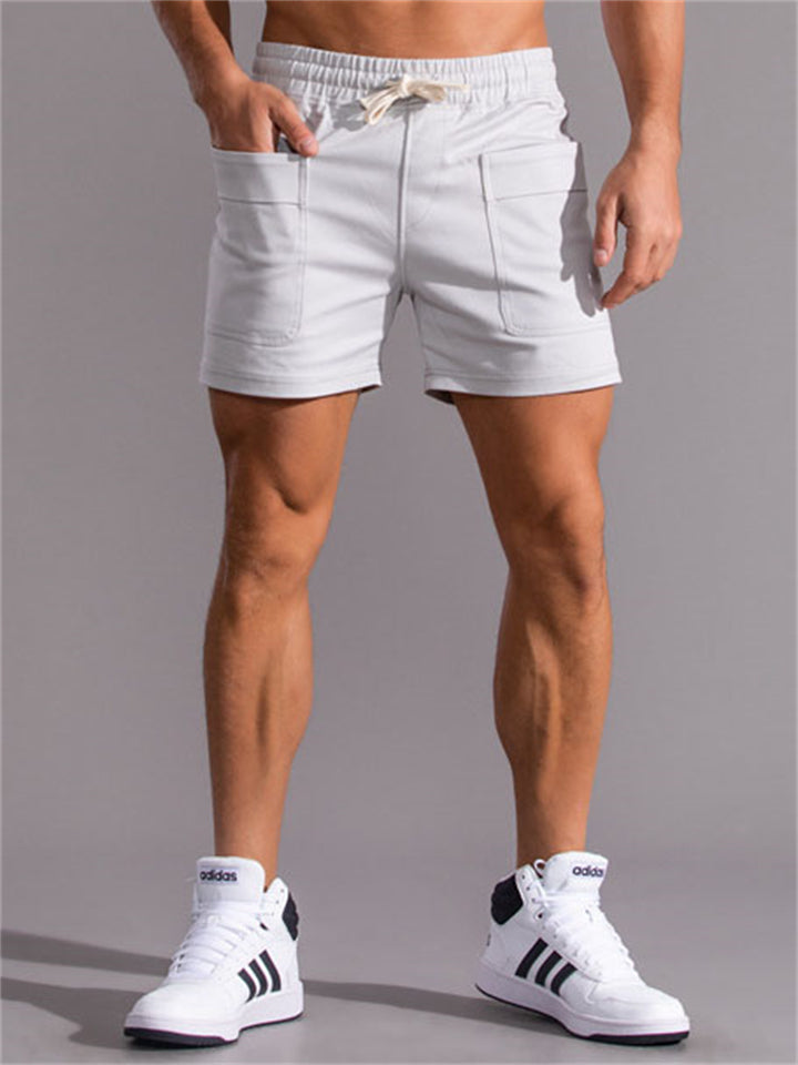 Men's Stylish Large Pockets All Match Pure Cotton Cozy Cargo Shorts
