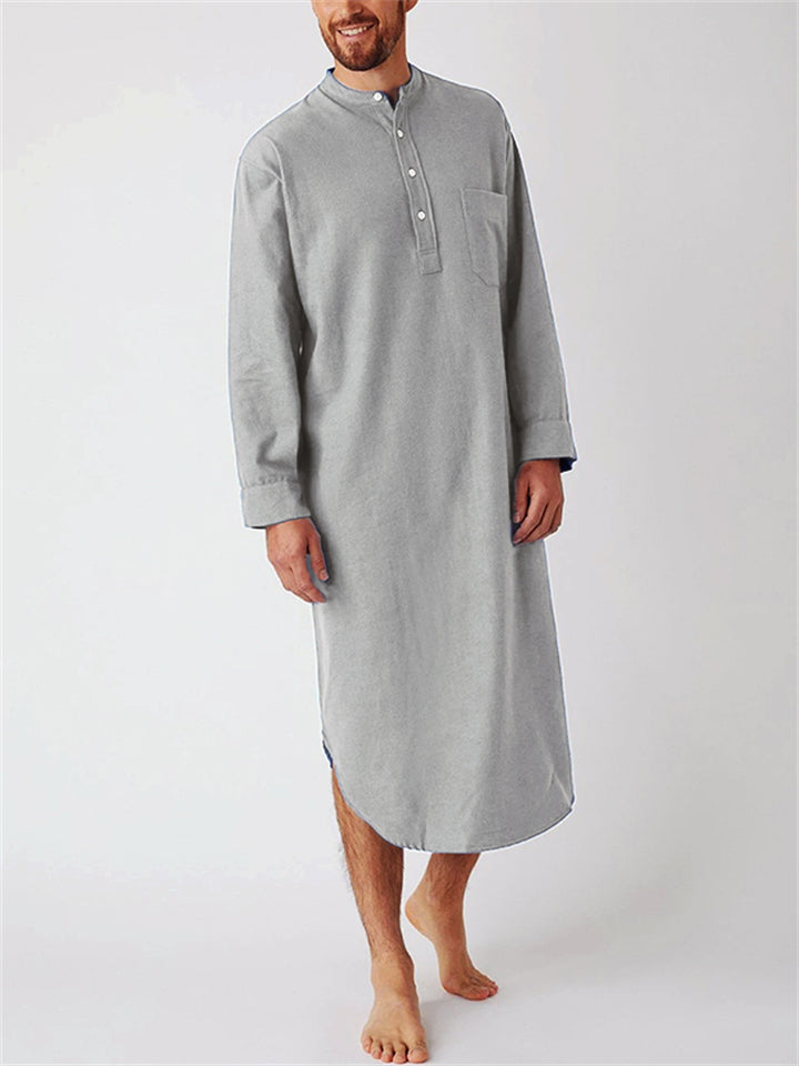 New Men's Comfy Sleep Robes Nightgown