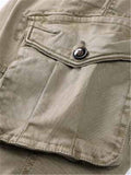 Classic Cotton Cargo Pants With Multiple Pockets