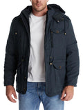 Men's Temperament Multi-Pocket Mid-Length Casual Fleece Lining Jacket
