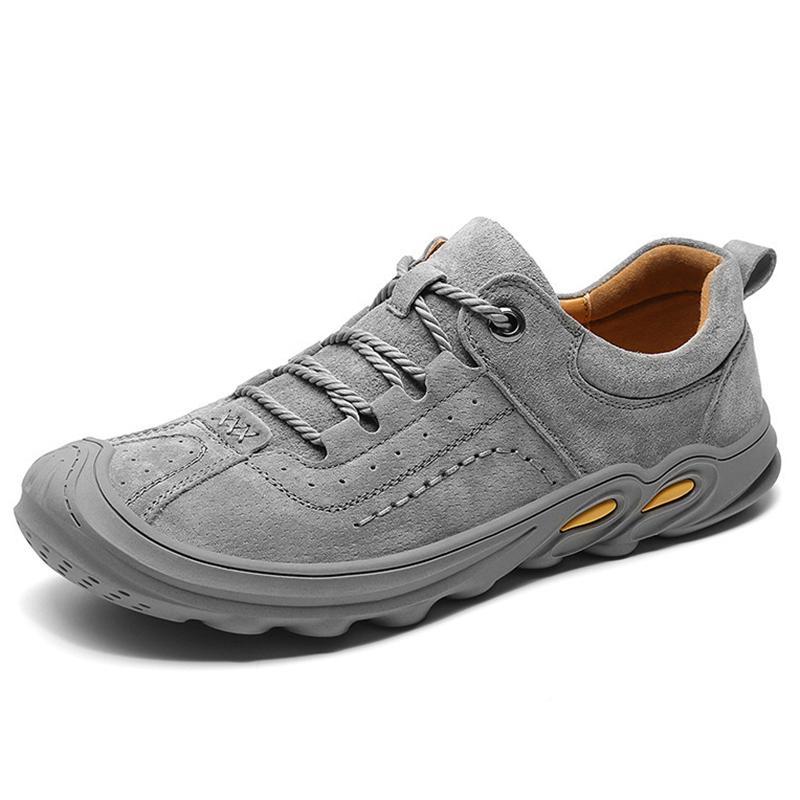 Men Outdoor Toe Protective Slip Resistant Leather Shoes