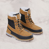 Winter Leisure Plush Lace Up Plus Size Thermal Boots For Men
