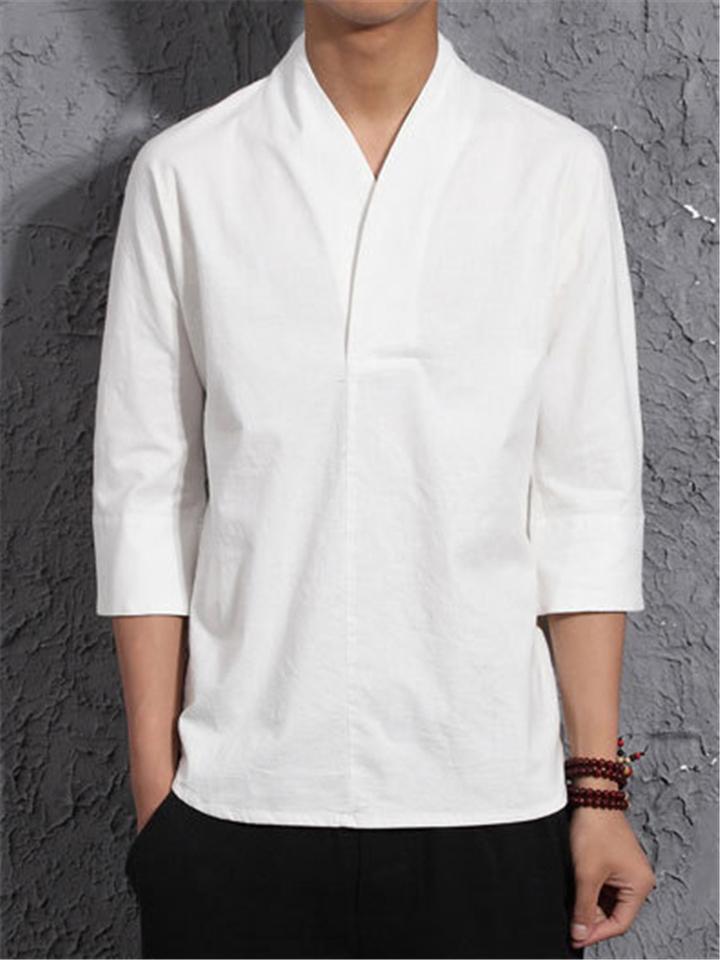 Summer Casual Vintage Linen Thin T-shirts