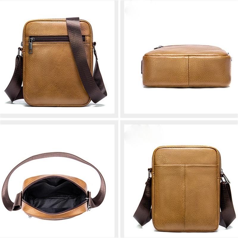 Simple Retro Leather Casual Solid Color Shoulder Bag Crossbody Bag