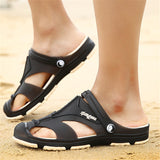 Mens Outdoor Casual Hollow Out Patchwork Sandals