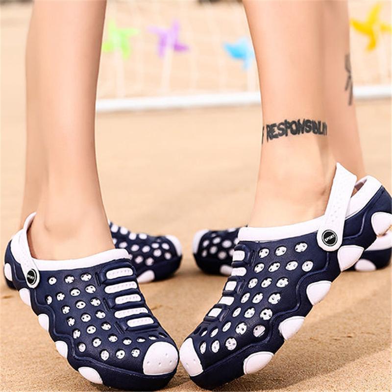 Breathable Hollow Out Patchwork Wearable Sandals