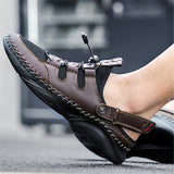 Mens Casual Breathable Stitching Outdoor Sandals