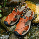 Summer Casual Genuine Leather Wading Beach Sandals